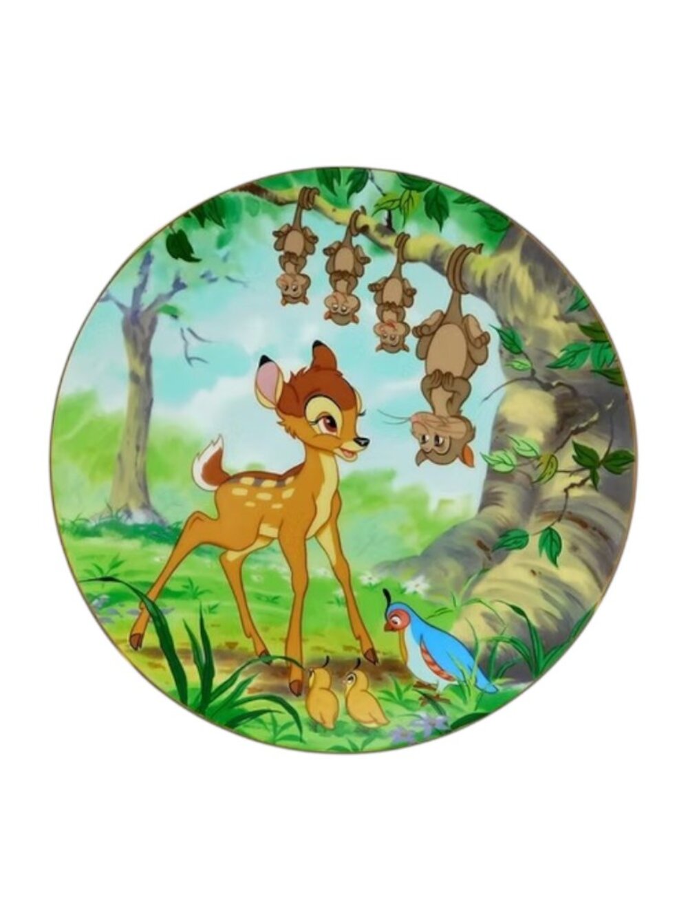 Bambi Limited Edition Disney Plate Bambi's Woodland Friends